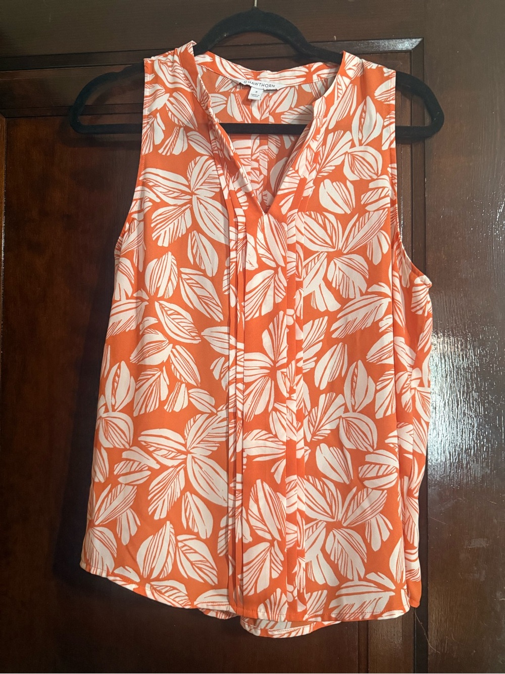 Women’s Sleeveless Blouse 🧡🤍